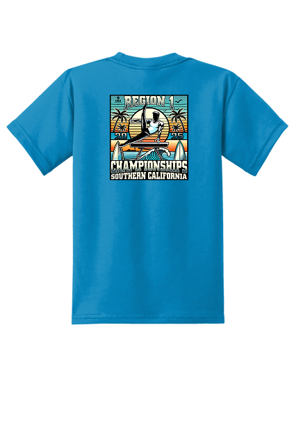 Decorated apparel — Youth T-Shirt Sapphire Back V2